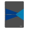 Spirálfüzet A/4 kockás LEITZ Office PP borítóval kék -44950035-