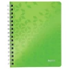 Spirálfüzet A/5 vonalas LEITZ WOW zöld -46390064-