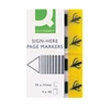 Öntapadós oldaljelölő 20x50mm 4x50 lap Q-CONNECT -KF16576-