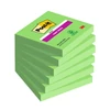 3M Post-it Super Sticky öntapadós jegyzettömb 76x76 mm, 90 lap, 654-6SS AW Evergreen zöld