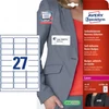 Etikett címke speciális L4784-20 Avery-Zweckform visszaszedhető nyomtatható 63,5x29,6mm 20 ív/doboz fehér