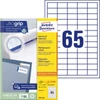 Etikett címke univerzális fehér 38x21,2mm 220 ív -3666-200- Avery-Zweckform