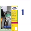Etikett címke ultra ellenálló 210x297mm 40ív Avery-Zweckform 1 címke/ív