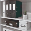 Iratrendező A/4 8cm Leitz WOW 180 fokban nyitható szerkezettel fekete -10050095-