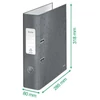 Iratrendező A/4 8cm Leitz WOW 180 fokban nyitható szerkezettel Lila -10050062-