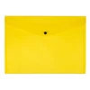 Iratgyűjtő tasak A/4 patentzáras sárga Q-CONNECT 237x333mm -KF03595-