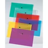 Iratgyűjtő tasak A/4 patentzáras sárga Q-CONNECT 237x333mm -KF03595-