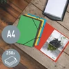Iratgyűjtő gumis újrahasznosított karton LEITZ Recycle karbonsemleges A/4 kék -39080035-