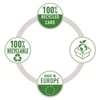 Iratgyűjtő gumis újrahasznosított karton LEITZ Recycle karbonsemleges A/4 fekete -39080095-