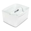 Tárolódoboz MyBox fedővel, nagy, fehér/szürke LEITZ
