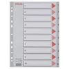 Regiszter A/4 1-10 részes műanyag ESSELTE számregiszter elválasztólap -100105-