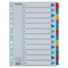 Regiszter A/4 1-12 részes karton számregiszter Mylar ESSELTE elválasztólap -100162-