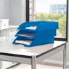 Irattálca LEITZ WOW metálfényű kék -52263036-