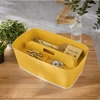 Rendszerező doboz foganytyúval Leitz Cosy MyBox kicsi meleg sárga