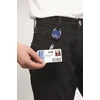 Névkitűző tartó kihúzható, patentos Durable kék -832407-