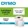 Cím etikett 57x32mm fehér Dymo -S0722540-