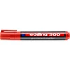 Marker permanent Edding 300 piros kerek hegyű alkoholos filc -7580003001-
