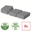Tároló- és ajándékdoboz szett Home 3 db/csomag szürke