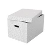 Tárolódoboz szett Home kocka alakú 3db/csomag fehér