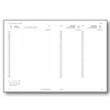 TOPTIMER Határidőnapló A/5 napi LINEA L021 sötétszürke 150x210mm előjegyzési naptár határidőnapló