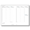TOPTIMER Határidőnapló B/5 heti LINEA L011 kék 170x245mm előjegyzési naptár határidőnapló