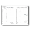 TOPTIMER Határidőnapló B/6 heti PASTEL P012 sárga agenda