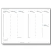 TOPTIMER Határidőnapló B/5 heti MILANO M011 kék-narancsa agenda