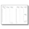 TOPTIMER Határidőnapló B/6 heti MILANO M012 zöld-zöld agenda