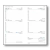 OPTIFORM Határidőnapló zseb álló UNI U035 kék 90x165mm zsebnaptár