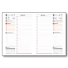 UNDENA Határidőnapló A/5 napi műbőrös UA5-01 barna 145x205mm Előjegyzési naptár Agenda