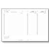 TOPTIMER Határidőnapló A/5 napi YOUNG Y021 kék-piros 150x210mm Előjegyzési naptár Agenda