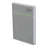 TOPTIMER Határidőnapló B/5 heti YOUNG Y011 szürke-zöld 170x245mm Előjegyzési naptár Agenda