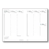TOPTIMER Határidőnapló B/5 heti YOUNG Y011 szürke-zöld 170x245mm Előjegyzési naptár Agenda
