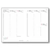 TOPTIMER Határidőnapló B/5 heti ECONOMIC E011 bordó 170x245mm Előjegyzési naptár Agenda
