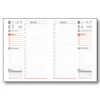 UNDENA Határidőnapló A/5 napi papírbevonós UA5 VILÁGOS 145x205mm Előjegyzési naptár Agenda