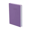 Határidőnapló A/5 napi PVC műbőrös lila 145x205mm 630N Előjegyzési naptár Agenda