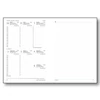 TOPTIMER Határidőnapló A/5 heti LINEA L015 Kék Előjegyzési naptár Agenda 150x210mm