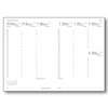 TOPTIMER Határidőnapló B/5 heti GROOVY G011 bordó-fehér-kék 170x245mm Előjegyzési naptár Agenda
