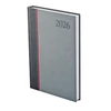 TOPTIMER Határidőnapló B/5 heti GROOVY G011 antracit-piros-szürke 170x245mm Előjegyzési naptár Agenda