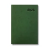 UNDENA Tárgyalási napló A/4 műbőrös UT-01 zöld 210x297mm Előjegyzési naptár Agenda