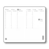 TOPTIMER Határidőnapló A/5 keskenyített heti RAINBOW R018 Lila 130x210mm Előjegyzési naptár Agenda