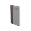 TOPTIMER Határidőnapló zseb álló GROOVY G035 antracit-piros-szürke 95x170mm zsebnaptár