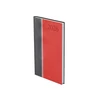 TOPTIMER Határidőnapló zseb álló GROOVY G035 antracit-ezüst-bordó 95x170mm zsebnaptár
