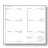 TOPTIMER Határidőnapló zseb álló GROOVY G035 antracit-ezüst-bordó 95x170mm zsebnaptár
