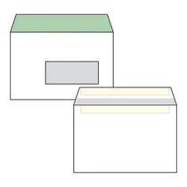 Boríték LC6 öntapadós ablakos jobb 35x90mm bélésnyomott HARMANEC (1C=100db)