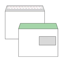 Boríték LC5 szilikonos jobb ablakos 45x90mm bélésnyomott (1C=100db) HARMANEC