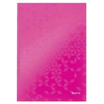 Beíró A/4 WOW, lakkfényű, vonalas, rózsaszín LEITZ -46251023-