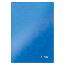 Beíró A/5 WOW, lakkfényű, kockás, kék LEITZ -46281036-