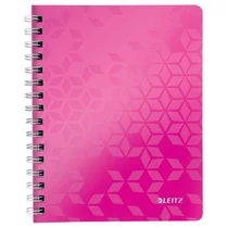 Spirálfüzet A/5 kockás LEITZ LEITZ WOW rózsaszín -46410023- Spirálfüzet A/5 kockás LEITZ LEITZ WOW rózsaszín -46410023-