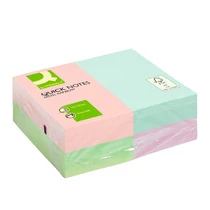 Öntapadós jegyzettömb 76x127mm rainbow pasztell 12x100lap/csomag Q-CONNECT -KF01349-